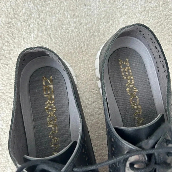 Cole Haan Black and White Sneakers with Perforated Design - Picture 6 of 9